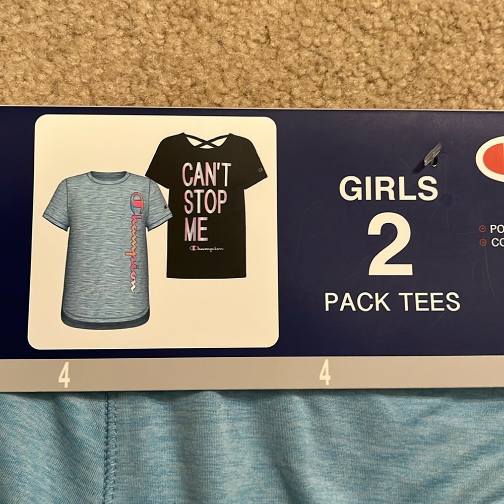 💥HOST PICK💥 NWT Girls' Champion 2-pack and 2-pack matching shorts, Size 4 - Picture 10 of 12